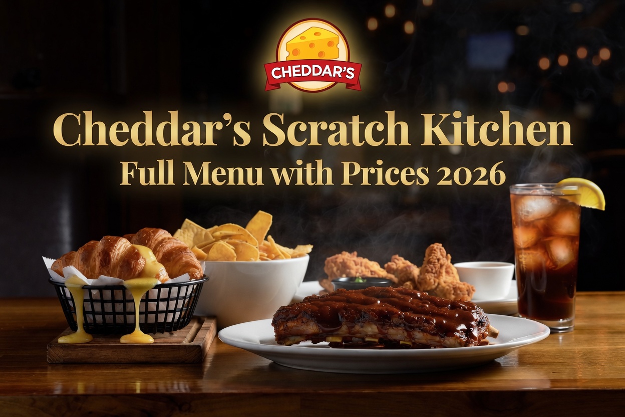 Cheddar's Scratch Kitchen Full Menu with Prices 2026